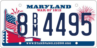 MD license plate 8BM4495