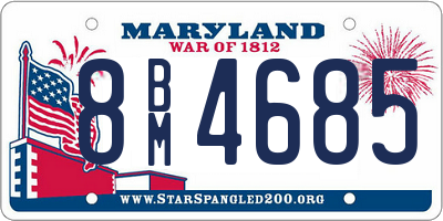 MD license plate 8BM4685