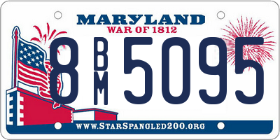 MD license plate 8BM5095