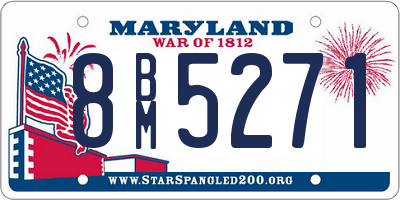 MD license plate 8BM5271