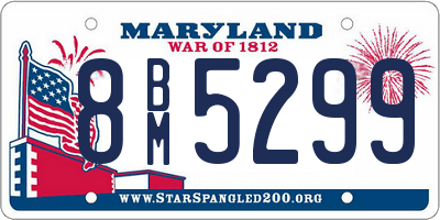 MD license plate 8BM5299