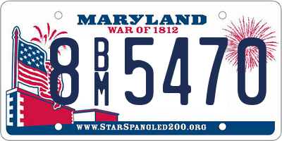 MD license plate 8BM5470