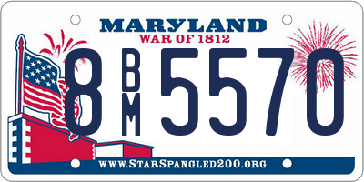 MD license plate 8BM5570