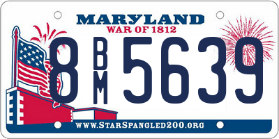 MD license plate 8BM5639