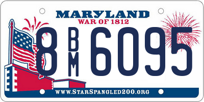 MD license plate 8BM6095