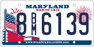 MD license plate 8BM6139