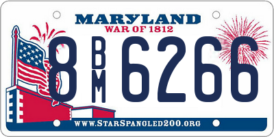 MD license plate 8BM6266