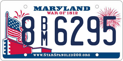 MD license plate 8BM6295