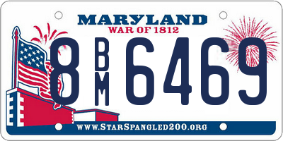 MD license plate 8BM6469