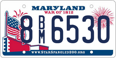 MD license plate 8BM6530