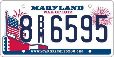 MD license plate 8BM6595