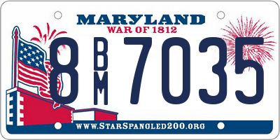 MD license plate 8BM7035