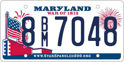 MD license plate 8BM7048