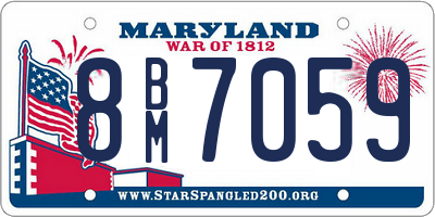 MD license plate 8BM7059