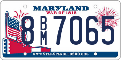 MD license plate 8BM7065