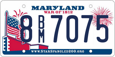 MD license plate 8BM7075