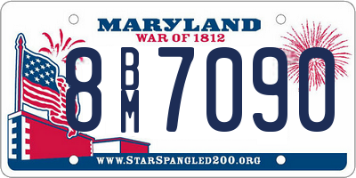 MD license plate 8BM7090