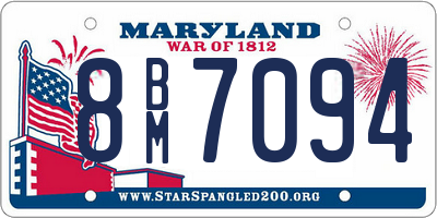 MD license plate 8BM7094