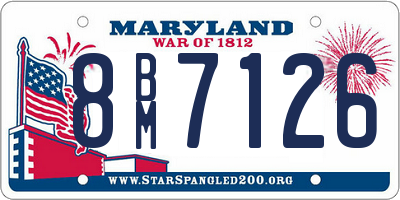 MD license plate 8BM7126