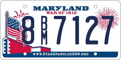 MD license plate 8BM7127