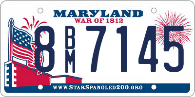 MD license plate 8BM7145