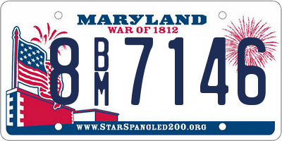 MD license plate 8BM7146