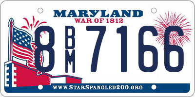 MD license plate 8BM7166