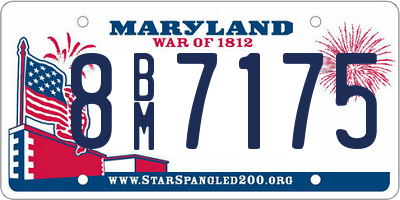 MD license plate 8BM7175