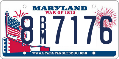 MD license plate 8BM7176