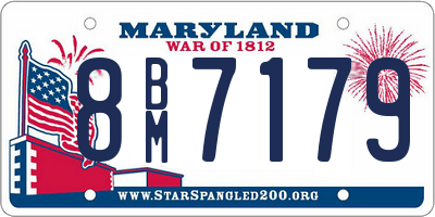 MD license plate 8BM7179