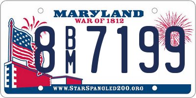 MD license plate 8BM7199