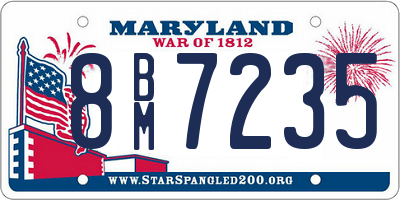 MD license plate 8BM7235