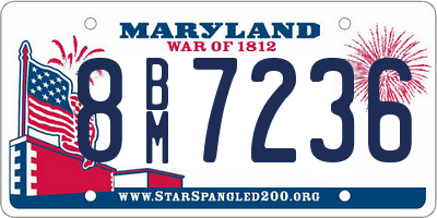 MD license plate 8BM7236