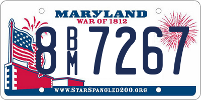 MD license plate 8BM7267