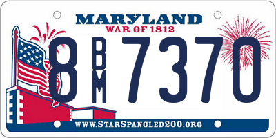 MD license plate 8BM7370