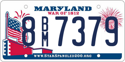 MD license plate 8BM7379