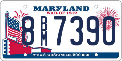 MD license plate 8BM7390