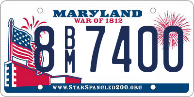 MD license plate 8BM7400