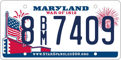 MD license plate 8BM7409