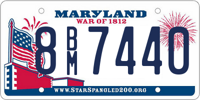 MD license plate 8BM7440