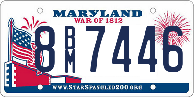 MD license plate 8BM7446