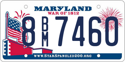 MD license plate 8BM7460