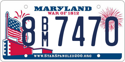 MD license plate 8BM7470