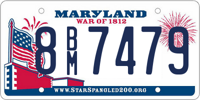 MD license plate 8BM7479