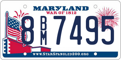 MD license plate 8BM7495