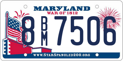 MD license plate 8BM7506