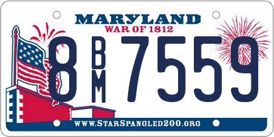 MD license plate 8BM7559