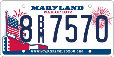 MD license plate 8BM7570