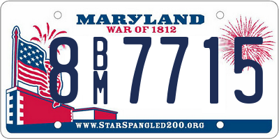 MD license plate 8BM7715