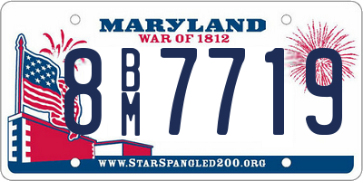 MD license plate 8BM7719